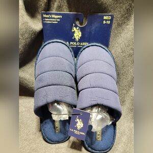U.S. Polo Assn. men's slippers, size medium 9-10